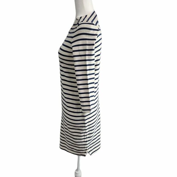 Madewell‎ Striped Midi 3/4 Sleeve Dress XXS - Picture 3 of 8